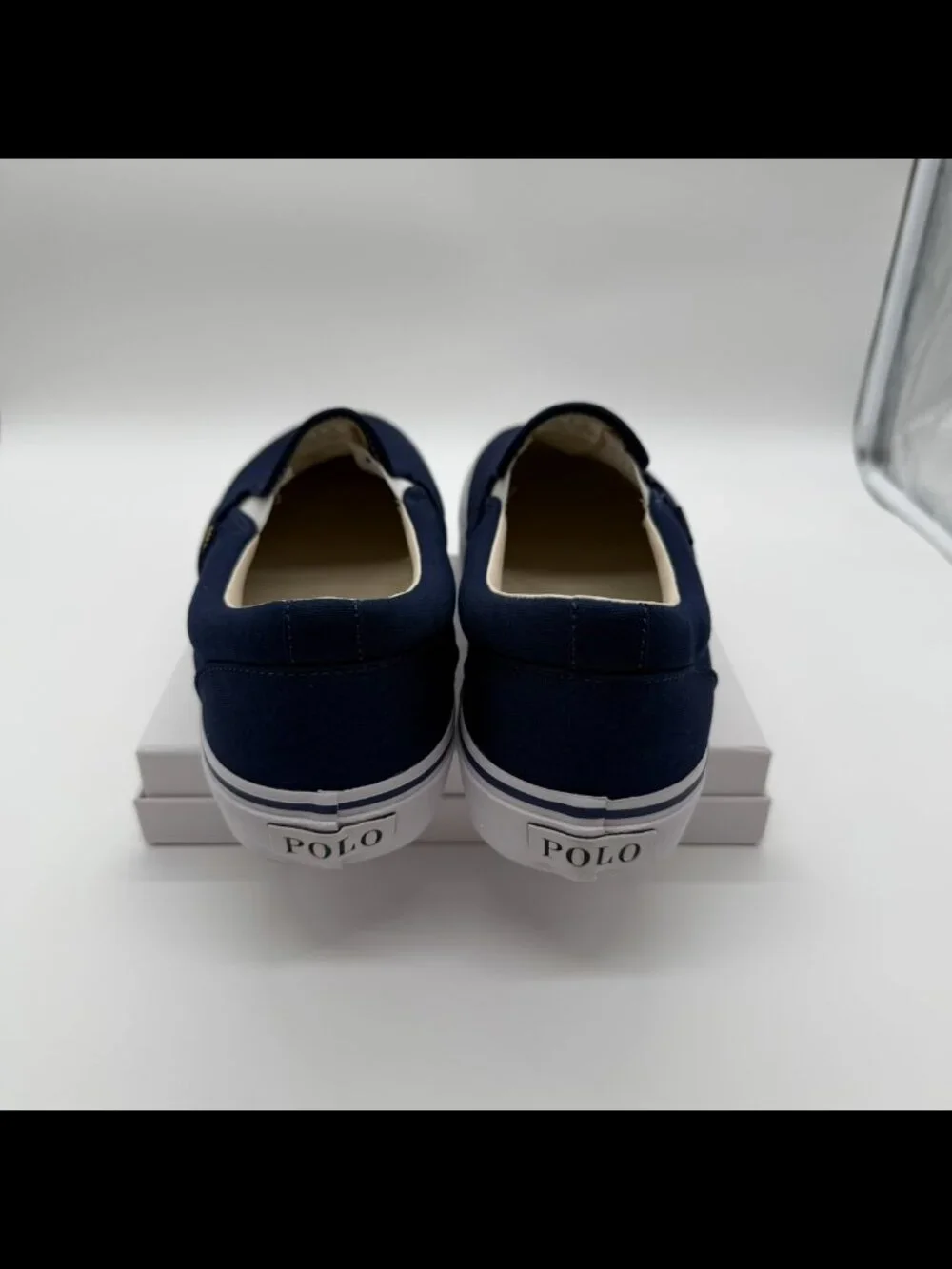 POLO RALPH LAUREN Keaton Bear Slip-On Sneaker Men's Size 11 Navy